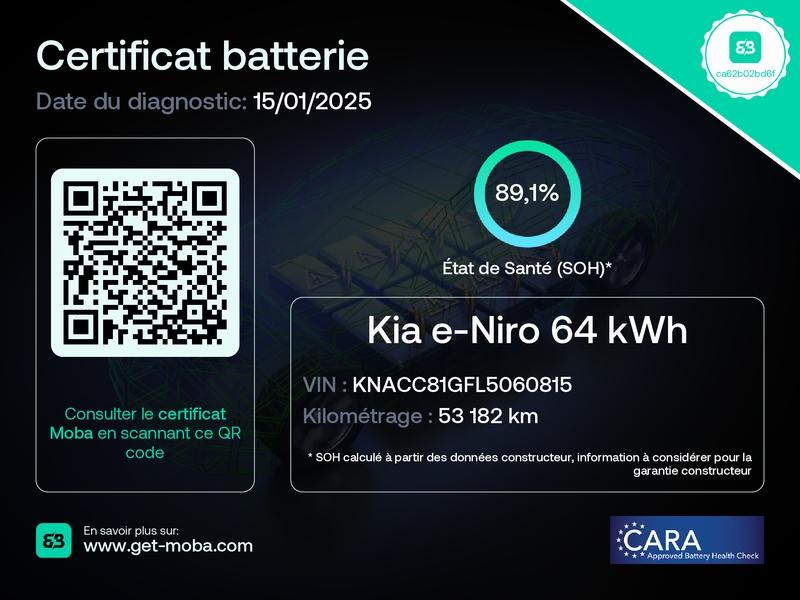 KIA e-Niro d’occasion à vendre à SALLANCHES chez GARAGE DU LAC (Photo 4)